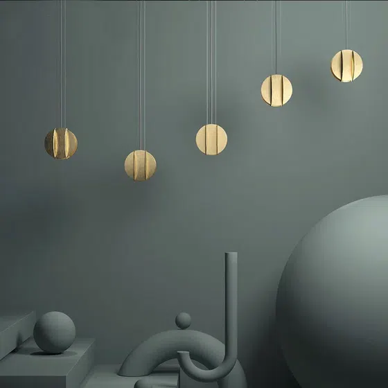 E27/E26 Hardware Pendant Light in Hardware, installed view