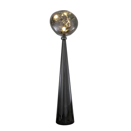 E27/E26 Lava Acrylic LED Floor Light in Metal and PVC, installed view