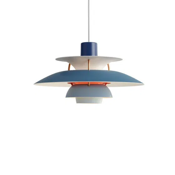 Aluminum Flying Saucer Pendant Lamp in Aluminum Cover, scale view