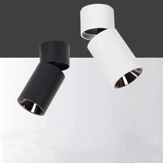Foldable Adjustable 7W 10W LED Spotlight in Aluminum, product photograph
