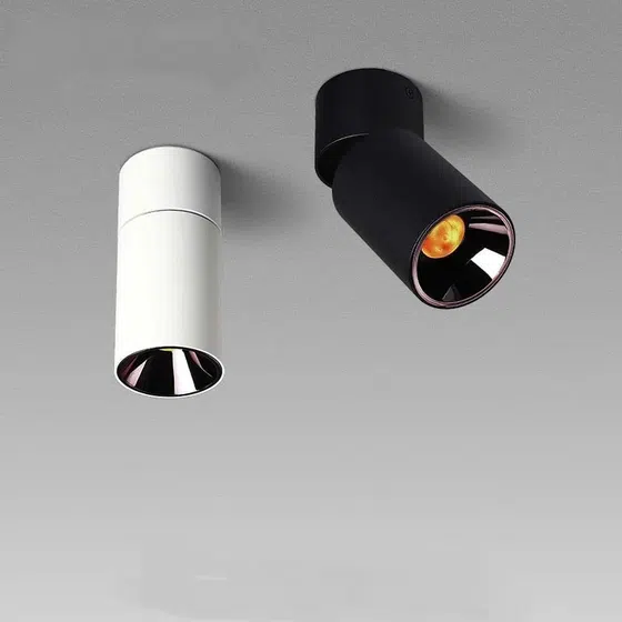 Foldable Adjustable 7W 10W LED Spotlight in Aluminum, detail view