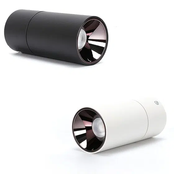 Foldable Adjustable 7W 10W LED Spotlight in Aluminum, installed view