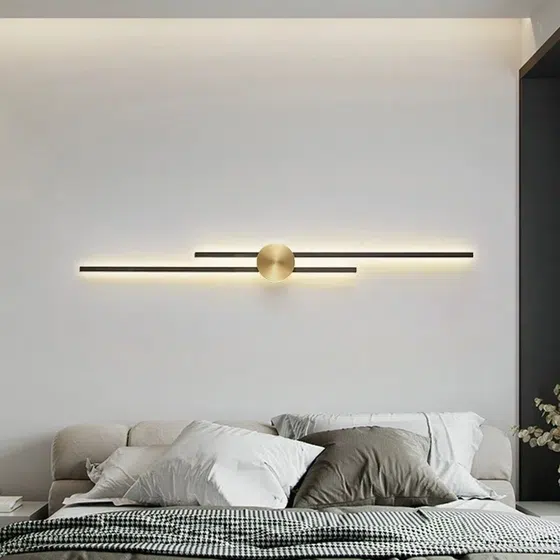Full Copper Linear Wall Lamp in Copper, scale view