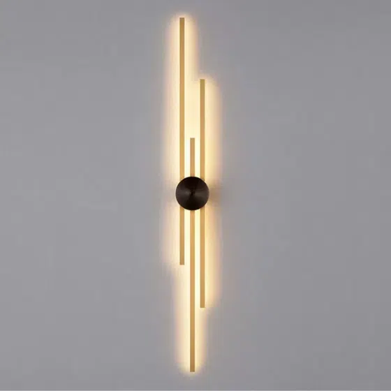 Full Copper Long Linear Wall Light in Copper, product photograph