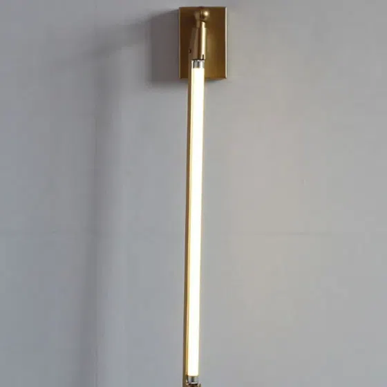 Golden Hardware Linear LED Wall Lamp in Hardware, scale view