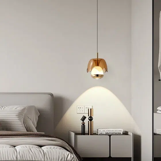 H17CM High Adjustable LED Pendant Light in Aluminum and Acrylic, installed view
