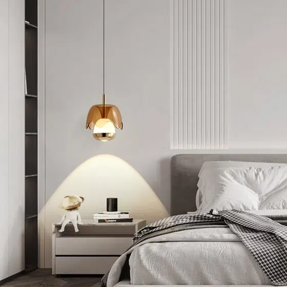 H17CM High Adjustable LED Pendant Light in Aluminum and Acrylic, scale view