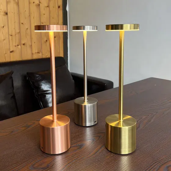 H34cm Iron Acrylic Colourful LED Table Lamp in Iron and Acrylic, installed view