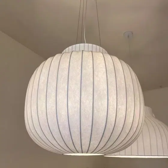 H50CM Cola Bottle Silk Pendant Lamp in Iron and Silk, installed view