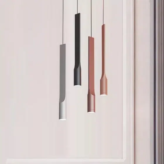 H50CM Long Linear Pendant Lamp in Aluminum Alloy, product photograph