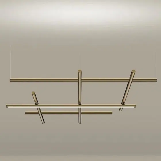 H7CM Net Aluminum LED Pendant Lamp in Aluminum, detail view