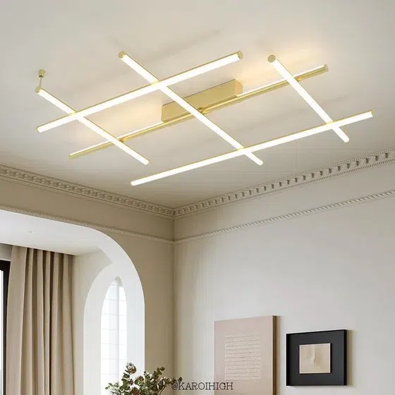 H7CM Net Aluminum LED Pendant Lamp in Aluminum, installed view