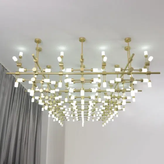 Hardware Art LED Large Pendant Lamp in Hardware and Acrylic, product photograph