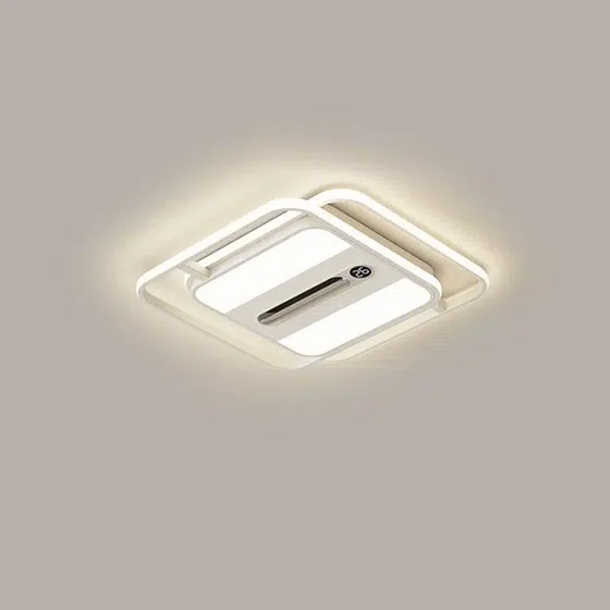 L110cm Iron Acrylic LED Ceiling Fan Lamp in Metal and PC and Acrylic, scale view