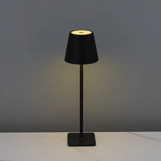 H37cm Iron Aluminum Colourful Table Light in Iron and Aluminum, detail view
