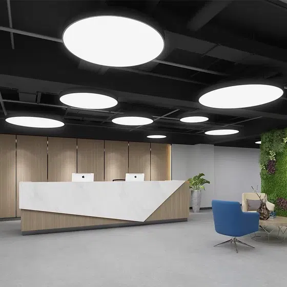Iron Aluminum PVC Black Pendant Lamp in Aluminum and PVC and Iron, installed view
