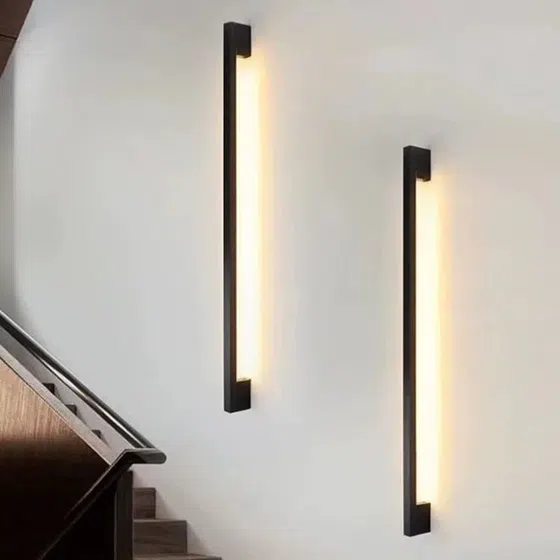 Iron Silicone LED Linear Wall Lamp in Iron and Silicone, detail view