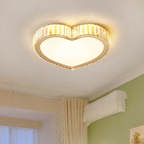 K9 Crystal Round Square Flower Ceiling Lamp in Stainless Steel and Crystal and Acrylic, scale view