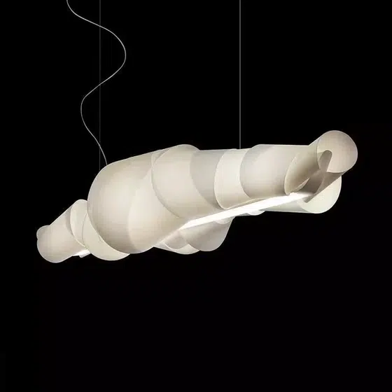LED Acrylic PVC Pendant Light in Acrylic and PVC, detail view