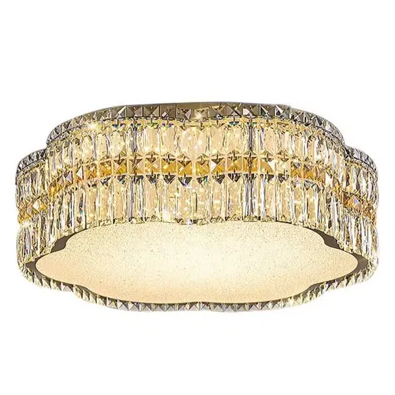 LED Crystal Acrylic Ceiling Light in Stainless Steel and Crystal and Acrylic, scale view