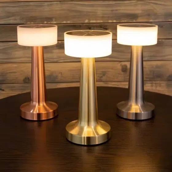 Metal Colourful LED Table Light in Metal and Acrylic, product photograph