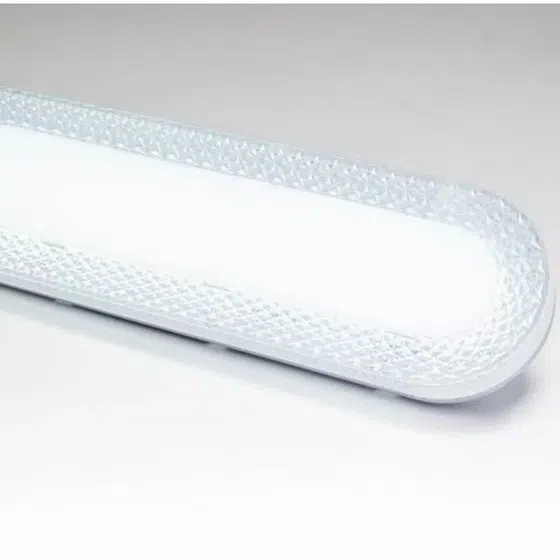 Mini White LED Ceiling Lamp in Plastic, scale view