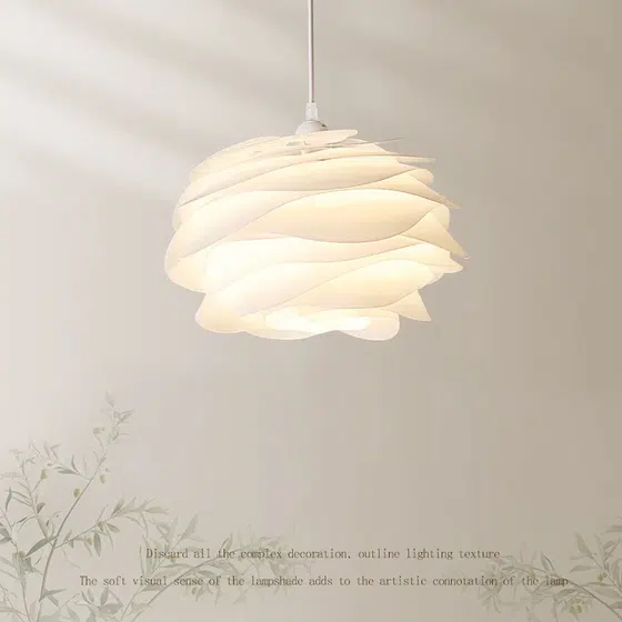 Rose Iron Acrylic Pendant Light in Iron and Acrylic, detail view