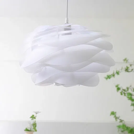 Rose Iron Acrylic Pendant Light in Iron and Acrylic, installed view