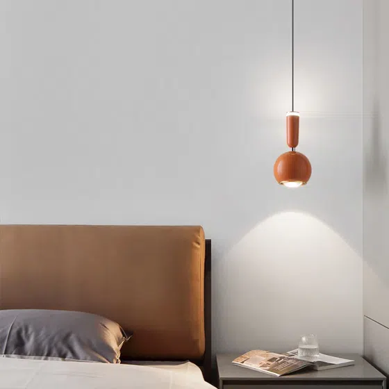 H20CM Small Ball Aluminum Pendant Light in Aluminum and Acrylic, installed view