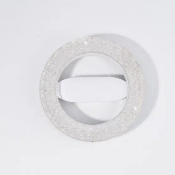 Square Rectangular Round Plastic Ceiling Lamp in Iron and Plastic, product photograph