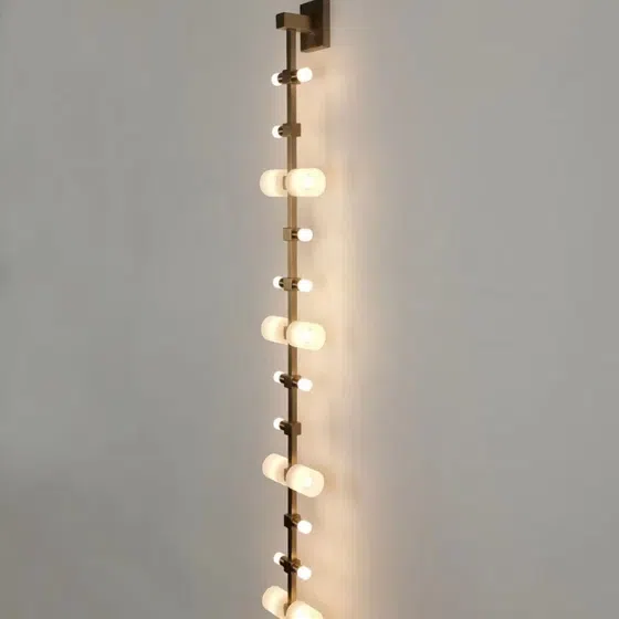 Stainless Steel Acrylic Long Pendant Light in Stainless Steel and Acrylic, product photograph