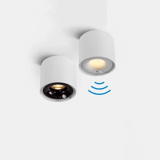 Surface Mount LED Aluminum COB Spotlight in Aluminum, detail view