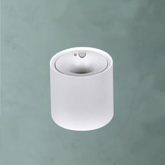 Surface Mount LED Aluminum COB Spotlight in Aluminum, installed view