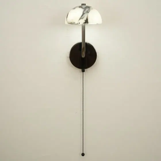 Umbrella LED Decorative Wall Lamp in Hardware and Bulgari Stone, product photograph