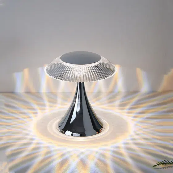 USB Sunflower LED Table Lamp in PS and ABS, installed view