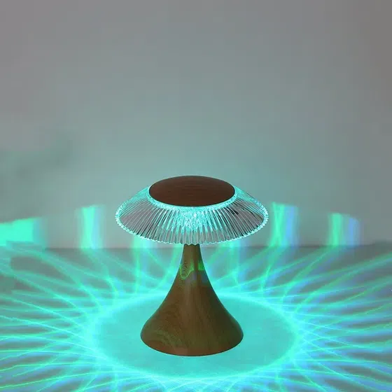 USB Sunflower LED Table Lamp in PS and ABS, scale view