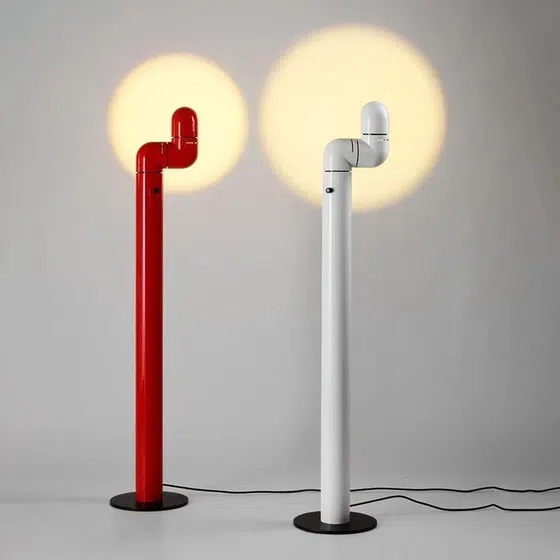 Water Pipe LED Floor Lamp in ABS, product photograph