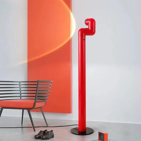 Water Pipe LED Floor Lamp in ABS, scale view