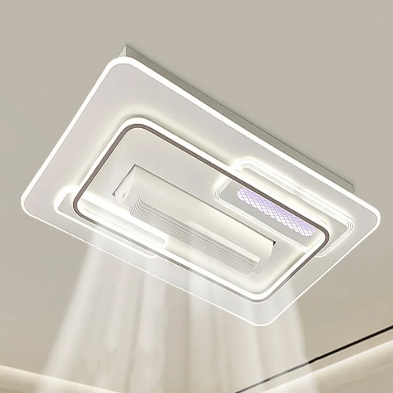 LED 60/150W Bladeless Ceiling Fan Lamp in Metal and PC and Acrylic, product photograph