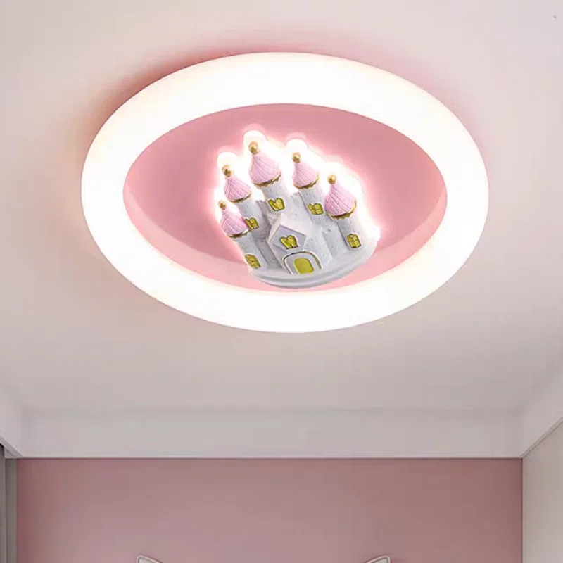 Castle Princess Dimmable LED Ceiling Light in Iron and Resin and Plastic, product photograph