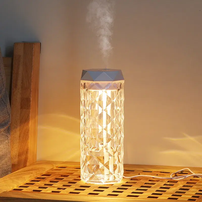 Crystal USB Air Humidifier Table Lamp in PS and ABS, product photograph