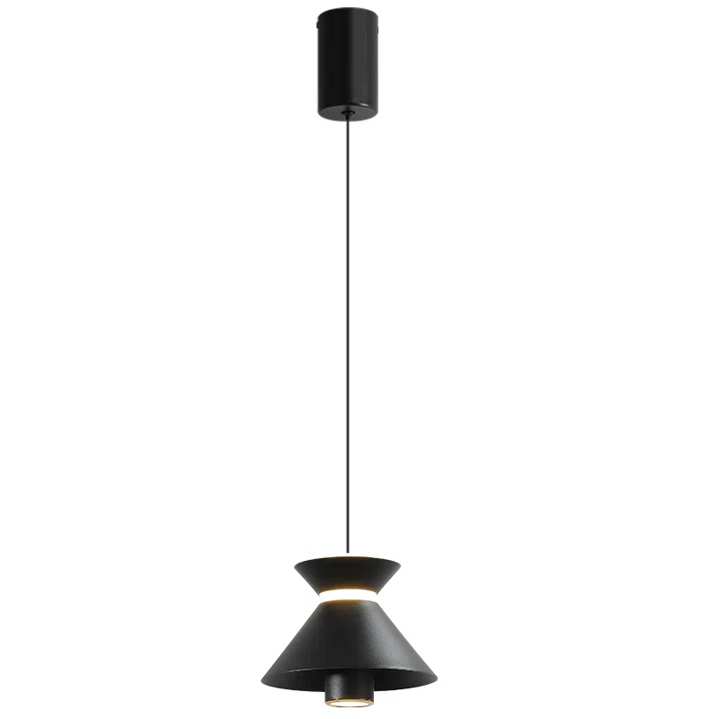D15CM Colourful Acrylic Small Pendant Light in Iron and Acrylic, product photograph