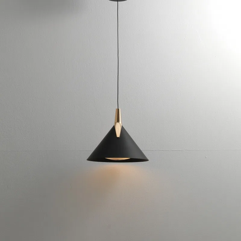 D18cm Aluminum LED Pendant Lamp in Aluminum and Acrylic, product photograph
