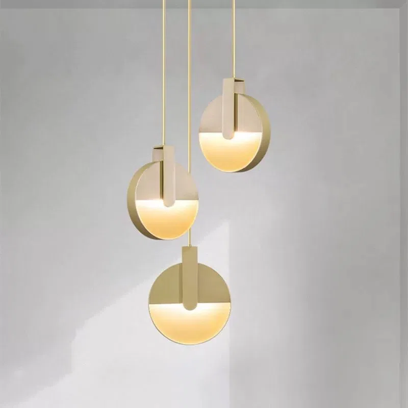 D28CM Iron Copper Pendant Light in Iron and Aluminum, product photograph