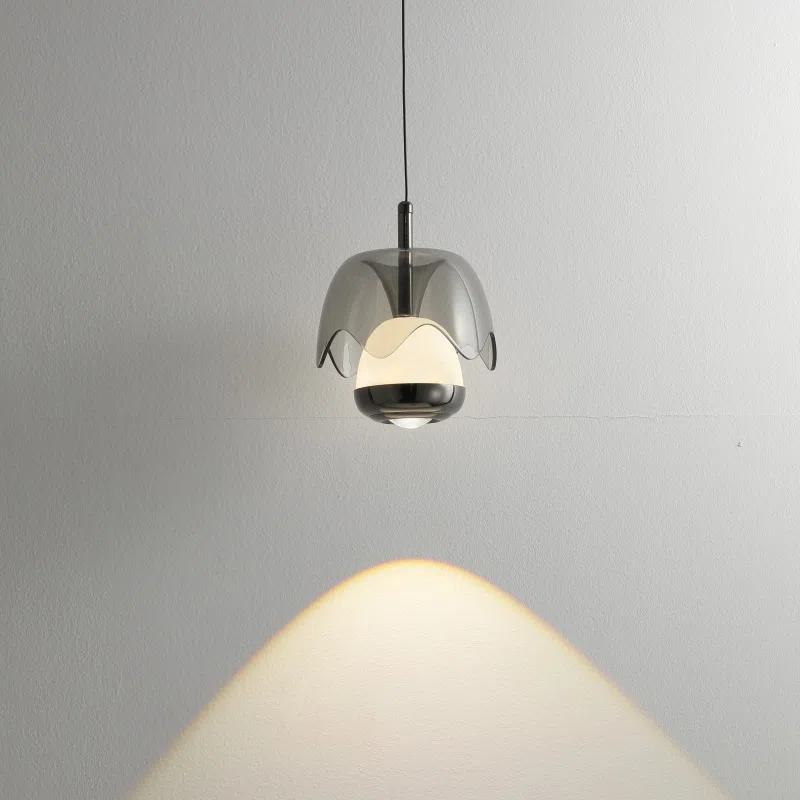 H17CM High Adjustable LED Pendant Light in Aluminum and Acrylic, product photograph