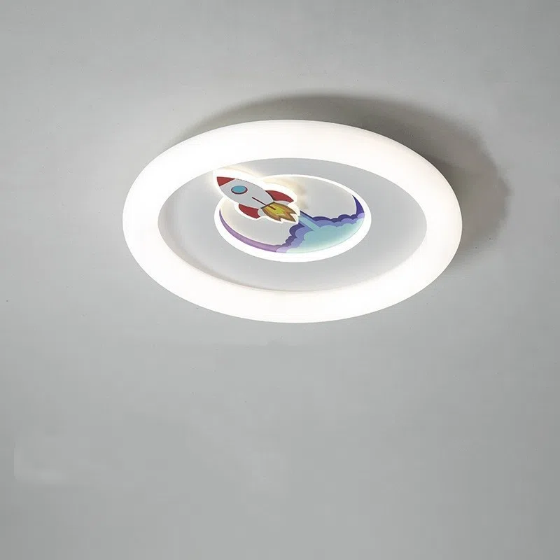 H19CM Rocket Spaceman LED Ceiling Light in Iron and Plastic, product photograph
