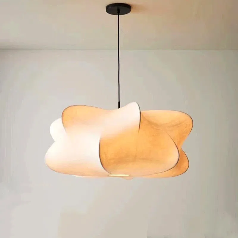H23CM Wabi Sabi Silk Pendant Lamp in Iron and Silk, product photograph