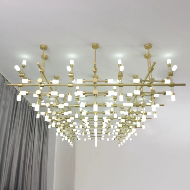 Hardware Art LED Large Pendant Lamp in Hardware and Acrylic, product photograph