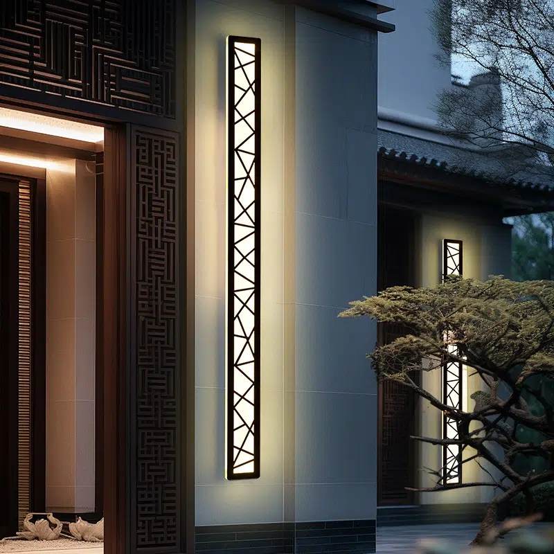 Iron Acrylic Black LED Wall Lamp in Iron and Acrylic, product photograph