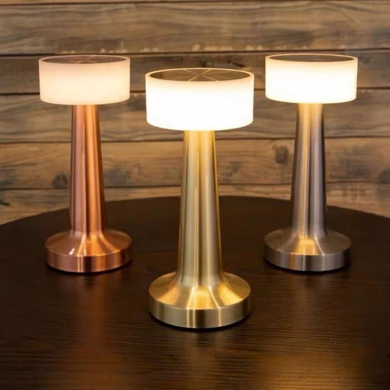Metal Colourful LED Table Light in Metal and Acrylic, product photograph